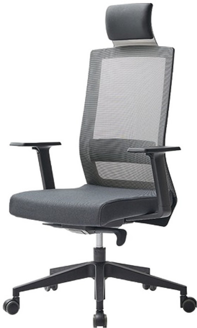 듀오백 사무용 메쉬의자 DQ-HLJA-C, 블랙