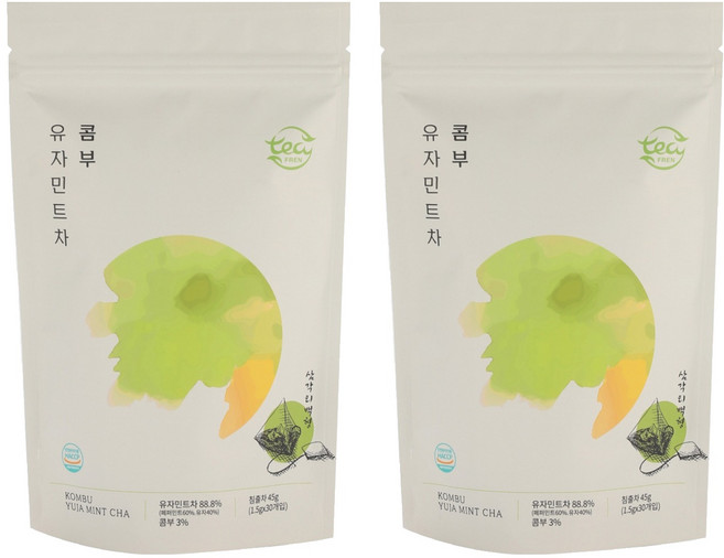 티프렌 콤부차 유자민트맛, 1.5g, 30개입, 2개