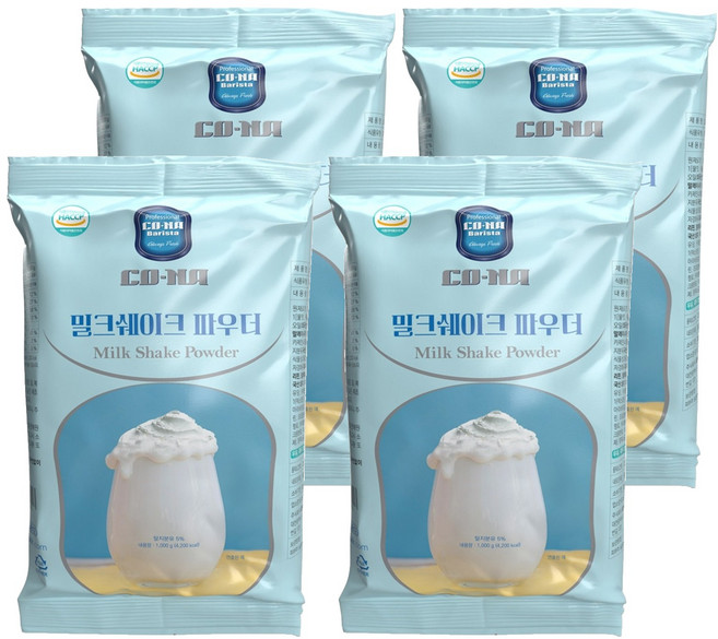 코나 밀크쉐이크 파우더, 4개, 1개입, 1kg