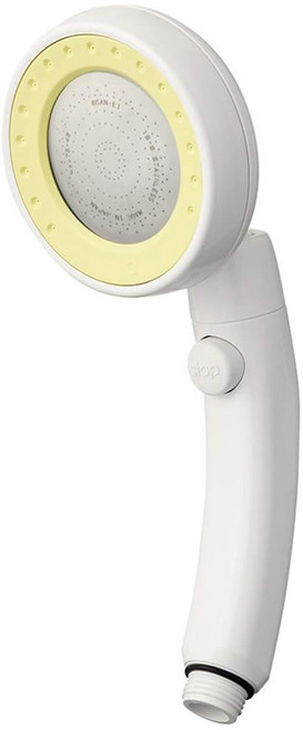 G+居家 加壓省水360度可旋轉蓮蓬頭, 1個, 粉黃色