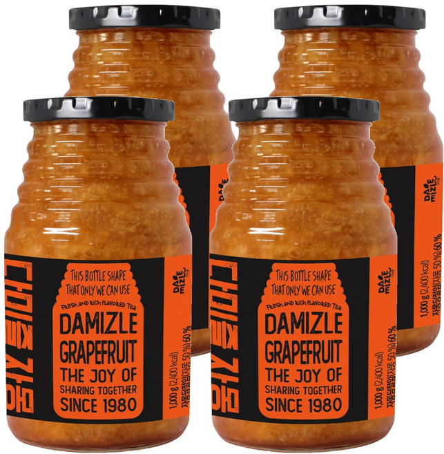 다미즐 자몽 액상차, 1kg, 1개입, 4개