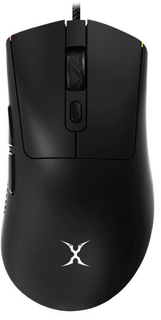 FOXXRAY 狐鐳 彩翼輕量化電競滑鼠 SM-91 60g 超輕量設計 RGB電競氛圍燈效 人體工學設計, FXR-SM-91, Black