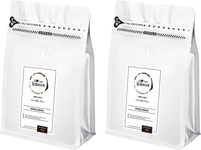 COFeeL 凱飛 鮮烘豆 衣索比亞耶加雪菲孔加G1 淺烘焙咖啡豆 MO0050D, Whole Bean, 227g, 2包