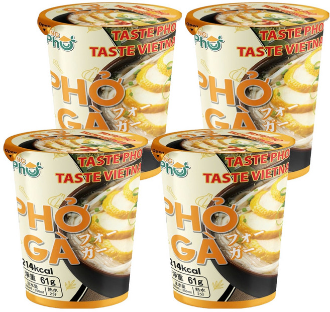 KING PHO 王麵河粉 雞絲風味 61g, 4入