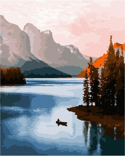 ArtLife 藝術生活 數字油畫DIY 40 x 50cm, 輕舟已過萬重山, 1個