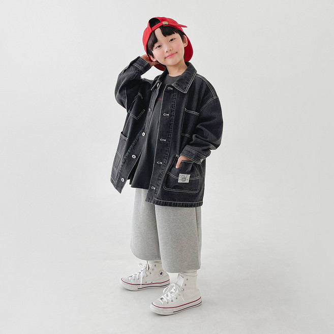 베리클로젯 주니어 남아용 원스 워크 데님 키즈 유아 아우터 청 자켓