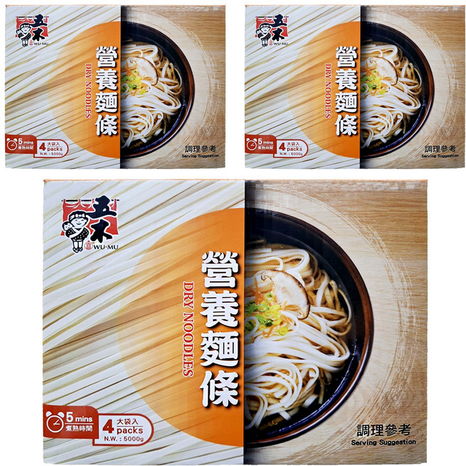 五木 營養麵條, 5kg, 3盒