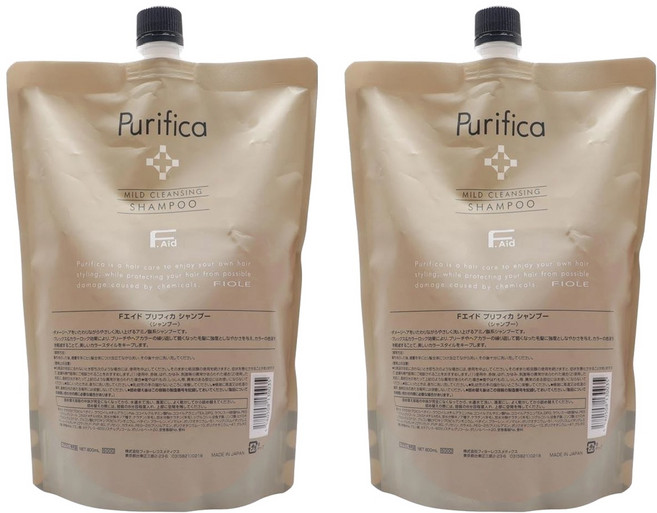 FIOLE F Aid Purifica 艾淂洗髮精 輕潤, 800ml, 2包
