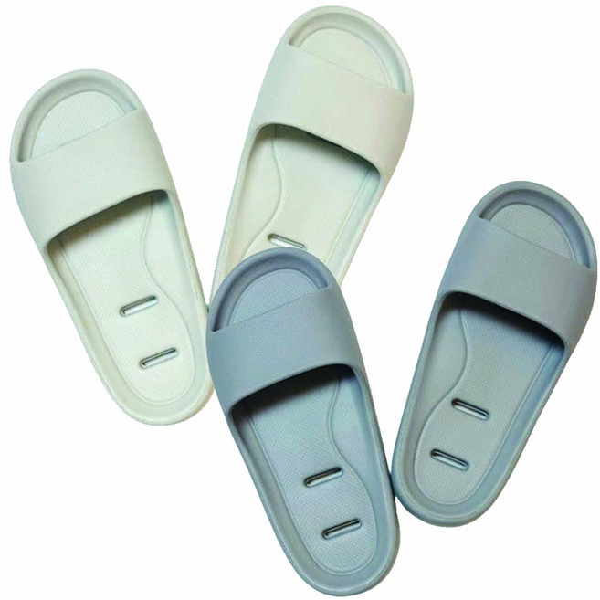 피오르 슬림플러스 아치 발등낮은 발편한 욕실화 2종 세트, 1세트, 베이지, 그레이