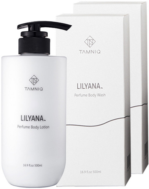 TAMNIQ 香水高保濕身體乳液 莉莉安娜, 2個, 500ml