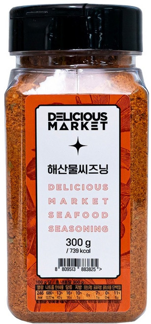 딜리셔스마켓 해산물 시즈닝 중형, 300g, 1개