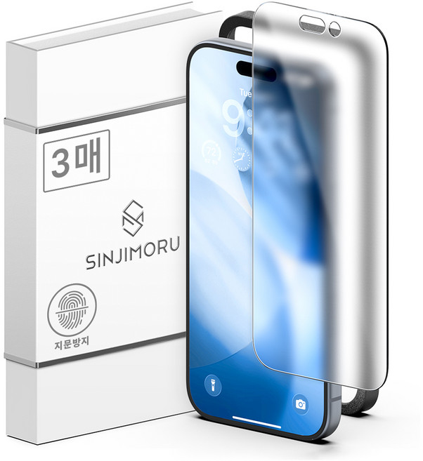신지모루 AG 코팅 저반사 지문방지 매트 휴대폰 액정보호필름 3p, 1세트