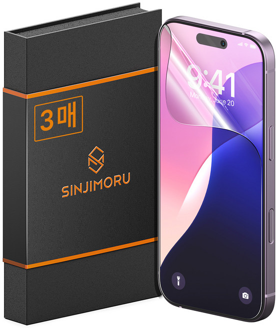 신지모루 하이브리드 쉴드 자가복원 TPU EPU 코팅 액정보호필름 3p, 1세트