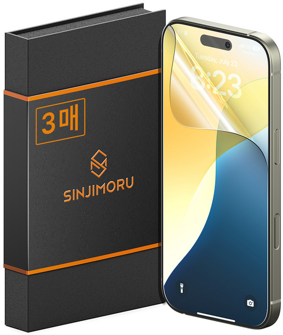 신지모루 하이브리드 쉴드 자가복원 TPU EPU 코팅 액정보호필름 3p, 1세트
