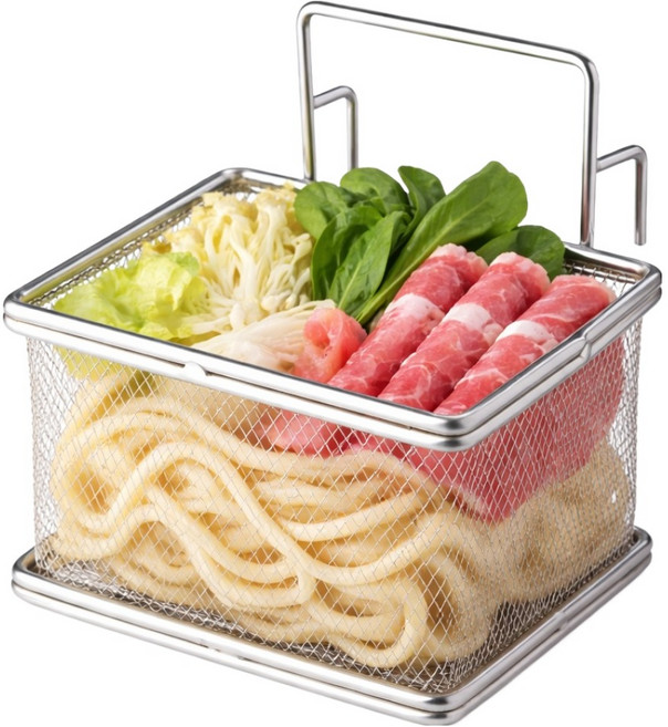 코휀하임 올스텐 304 다용도 고정형 편수 튀김 바스켓, 1개