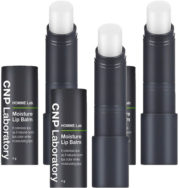 씨앤피 옴므 랩 모이스춰 립밤 4g, 3개