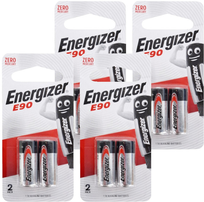 Energizer 勁量 5號 E90 鹼性電池, 2顆, 4組