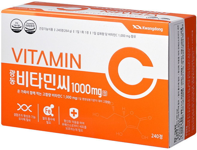 광동제약 비타민C 1000mg 8개월분, 240정, 1개