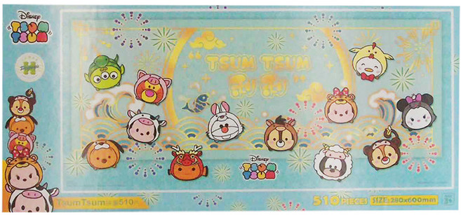 HUNDRED PICTURES 百耘圖 拼圖 HPD0510-033 422g, Disney Tsum Tsum, 510片, 1盒