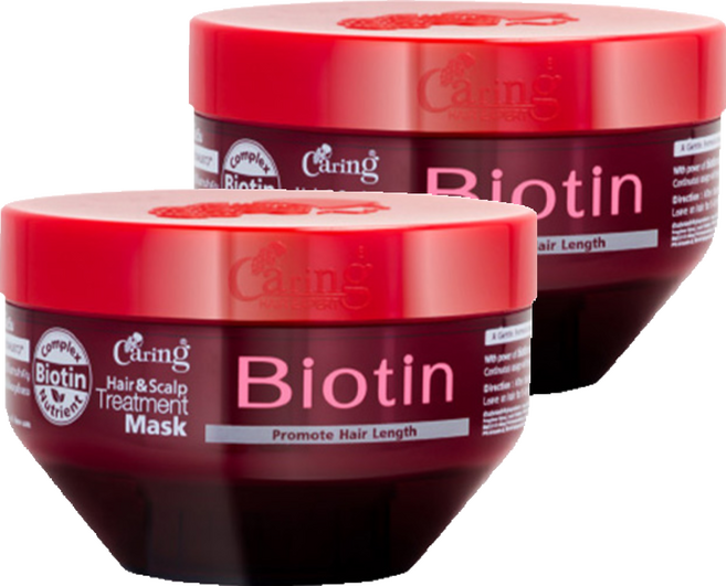 케어링 헤어트리트먼트 비오틴 헤어팩 태국헤어팩 헤어마스크, 200ml, 2개