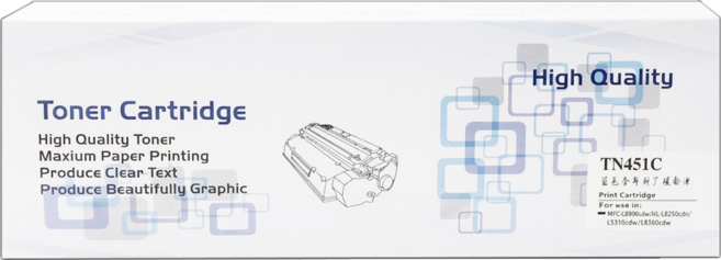 UFOTEC brother TN-451C 全新副廠碳粉匣 HL-L8360CDW / MFC-L8900CDW, 藍色, 1個