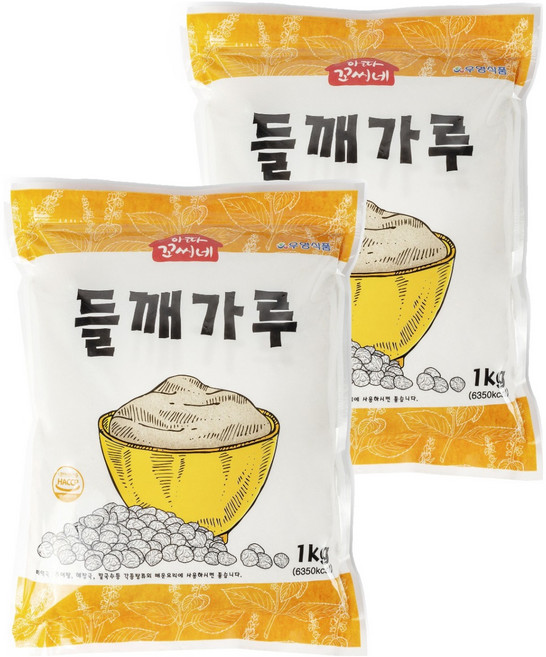 우영식품 아따꼬씨네 들깨가루, 1kg, 2개