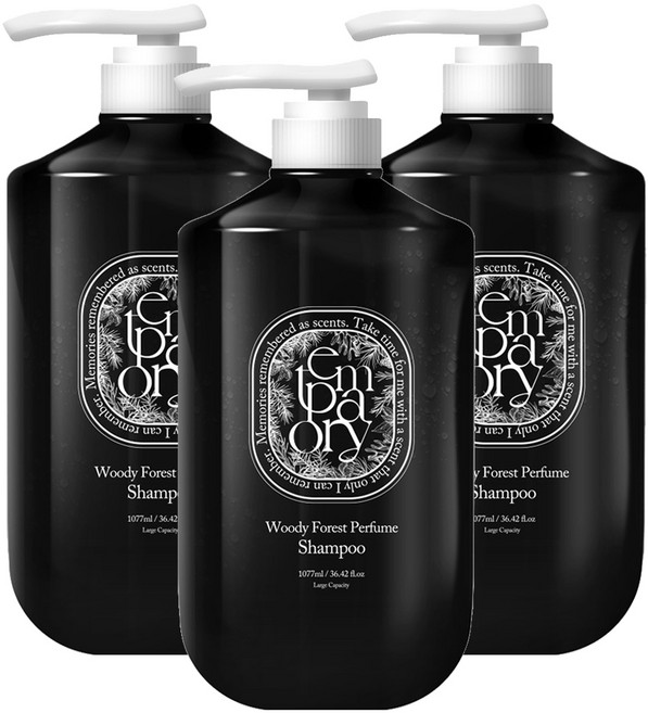 폴메디슨 템포러리 퍼퓸 샴푸 우디 포레스트향, 1.077L, 3개