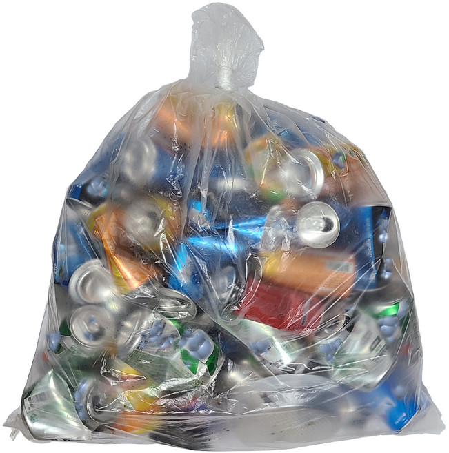 베로나 간편한 쓰레기 분리수거 비닐봉투 투명, 20L, 100개