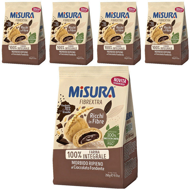 MiSURA 巧克力全麥餅乾, 5個, 260g
