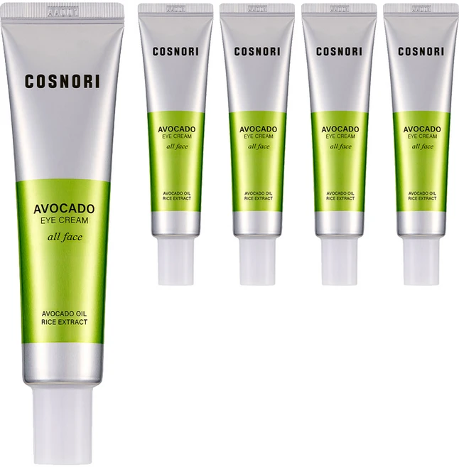 [비건뷰티] 코스노리 아보카도 아이크림 올 페이스, 5개, 30ml - 쿠팡