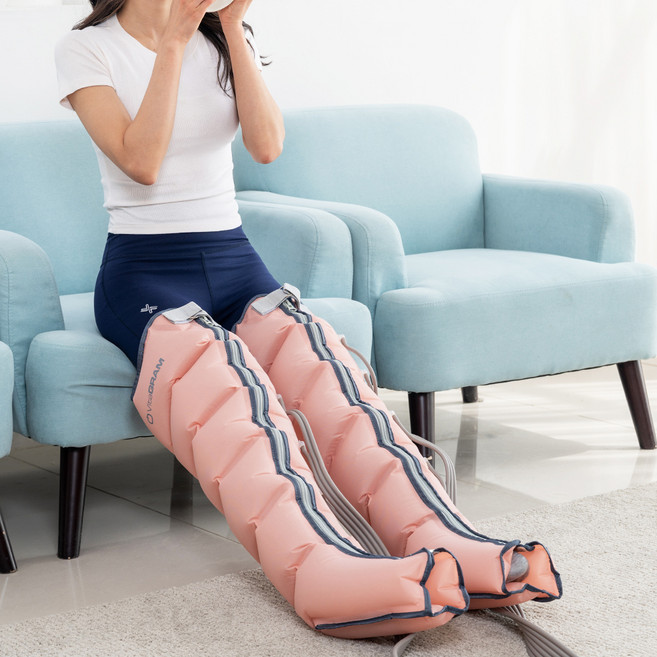 비타그램 공기압 다리마사지기 에어그라운드 플러스 6방, VG-AG0906, 핑크