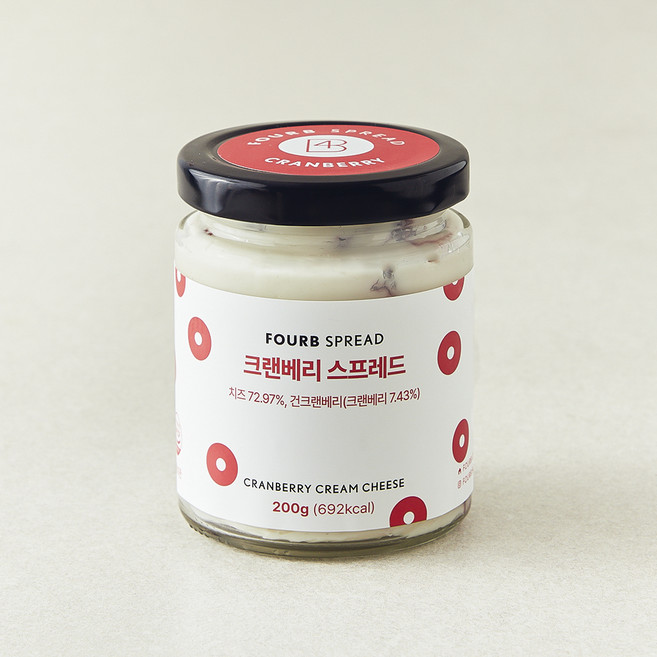 포비 크랜베리 스프레드, 1개, 200g