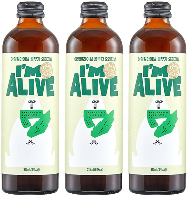 아임얼라이브콤부차 유리병 오리지날