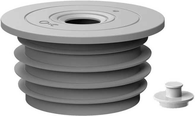 싱크대 베란다 배수구 배관 냄새 차단 막이 마개 실리콘 하수구트랩 60~65mm, 1개