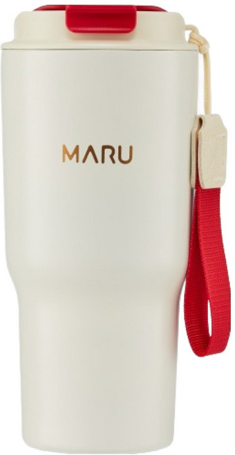 MARU 鈦瓷保溫杯, 米之紅, 600ml, 1個