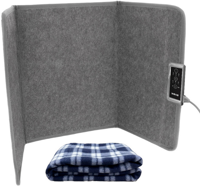 인더스 온열 타이머 파티션 히터, IN-DH155, 그레이