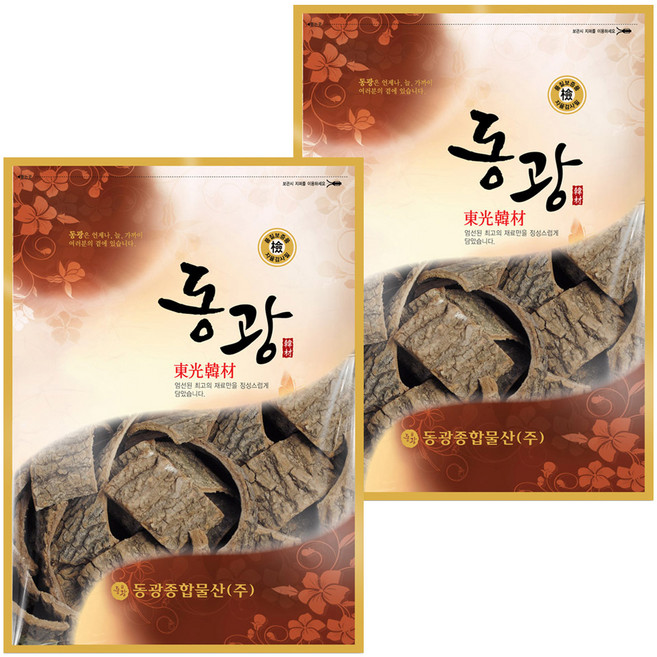 동광한방몰 국내산 두충나무 껍질 차, 600g, 2개