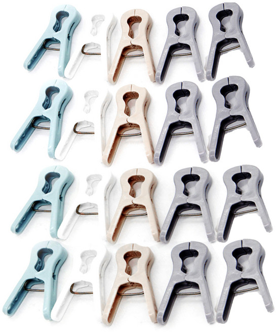 디어모모 빨래줄 튼튼한 빨래 집게, 랜덤발송, 20개