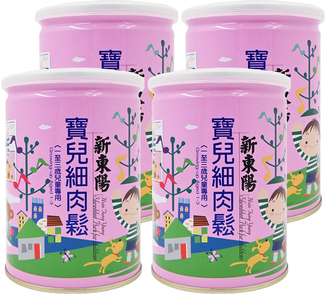 新東陽 寶兒細肉鬆 1~3歲 兒童專用, 200g, 4罐