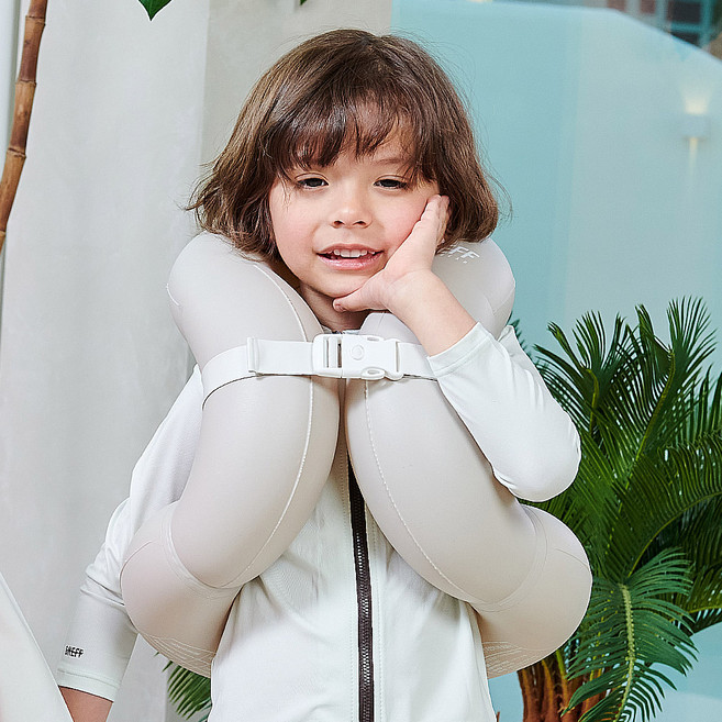 스네프 아동용 넥튜브 조끼, 베이지, 1개