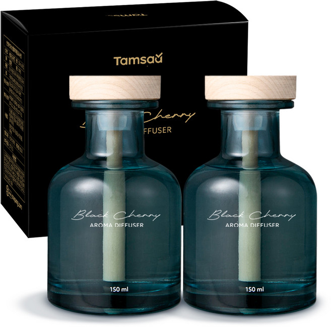 탐사 차량용 디퓨저 150ml, 2개, 블랙체리향