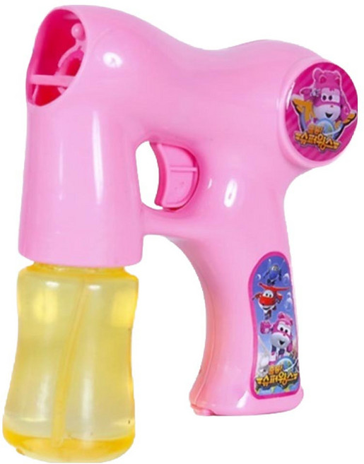 슈퍼윙스 자동버블건 핑크, 1개