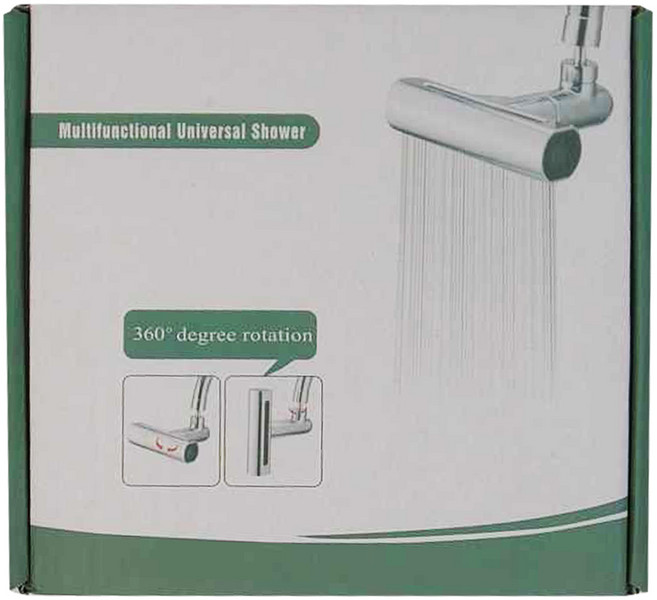 飛雨瀑布萬向水龍頭 多功能通用淋浴 360度旋轉 四檔出水, 1個