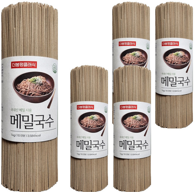 더봉평클래식 메밀국수, 1kg, 5개