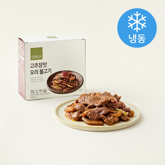 올가홀푸드 오리 불고기 고추장맛 (냉동), 400g, 1개