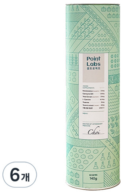 포인트랩스 반려동물 셀프로젝트 영양제, 140g, 면역/항산화, 6개