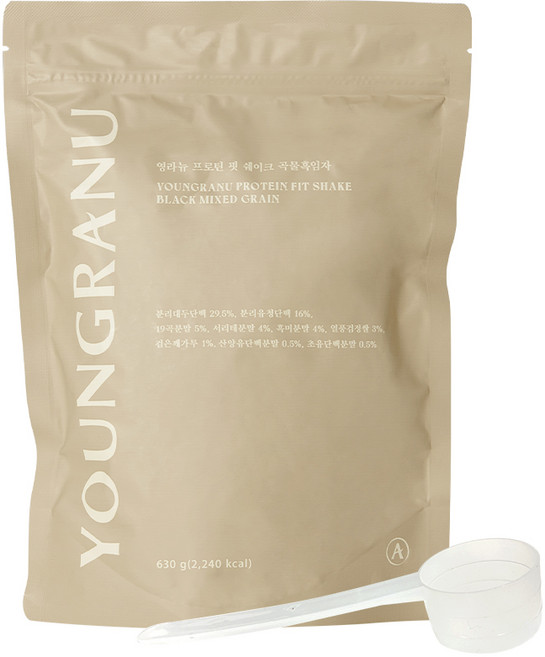 영라뉴 프로틴 핏 쉐이크 곡물흑임자, 630g, 1개