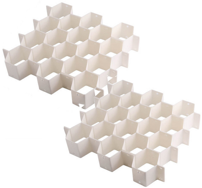 더깔끔 속옷 양말 벌집수납 서랍 칸막이, 2개