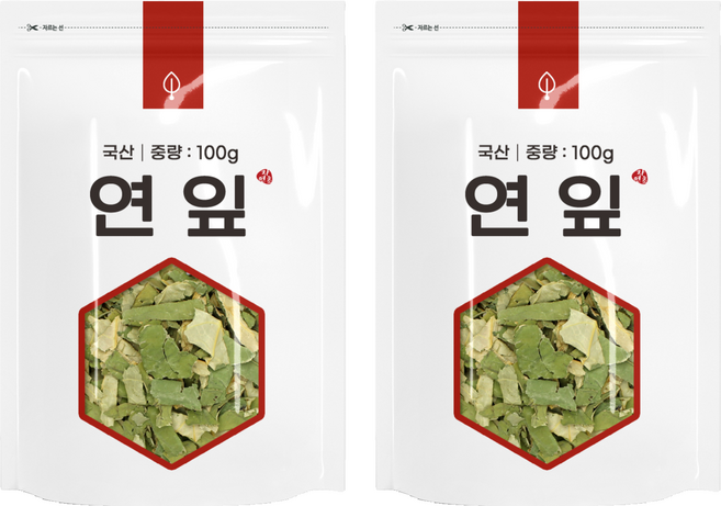 자연초 연잎차, 100g, 2개