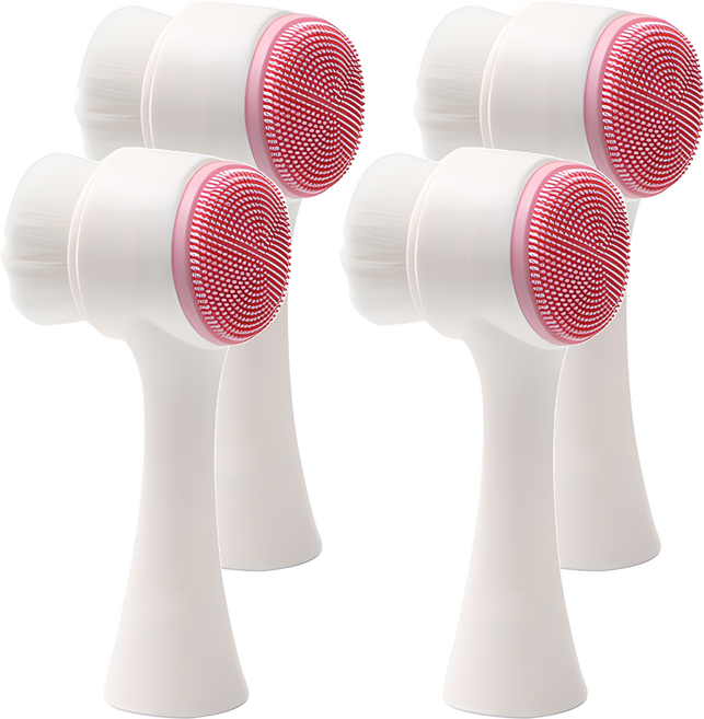 테네져 딥 클렌징 브러시, 핑크, 4개